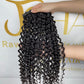 Italian Curly Seamless Clip in Hair Extention #1B