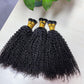 Indian Hair I-TIP Extentions Kinky Curly #1B 100grams/100pieces