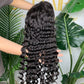Top Virgin Hair 13*4 13*6 Deep Wave #1B Transparent Lace Pre-made Wig