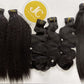 Body Wave Seamless Clip in Hair Extention #1B