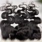 Top Virgin Body Wave HD / Transparent Lace Frontal #1B