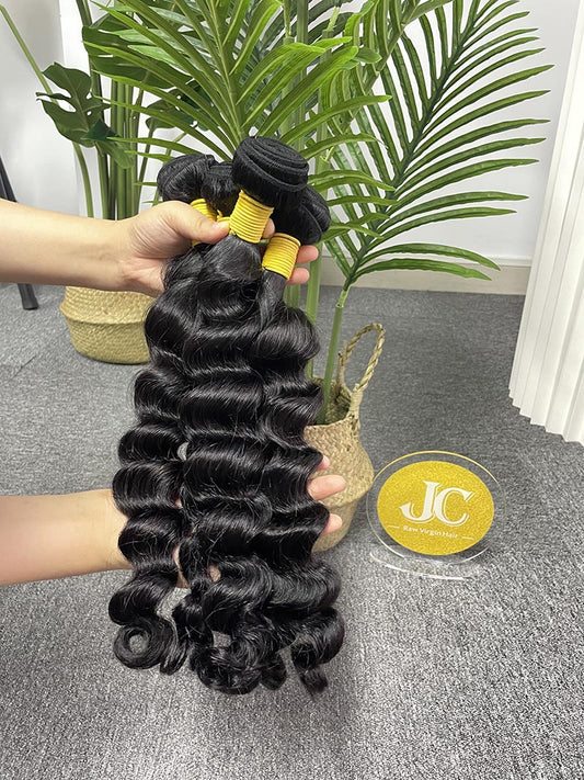 Top Virgin Hair Exotic Wave Burmese Hair Bundle #1B