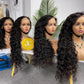 Burmese Virgin Hair 13x4 13x6 HD Full Frontal Wig - Loose Curly #1B