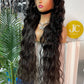 Burmese Virgin Hair 13x4 13x6 HD Full Frontal Wig  - Loose Wave #1B